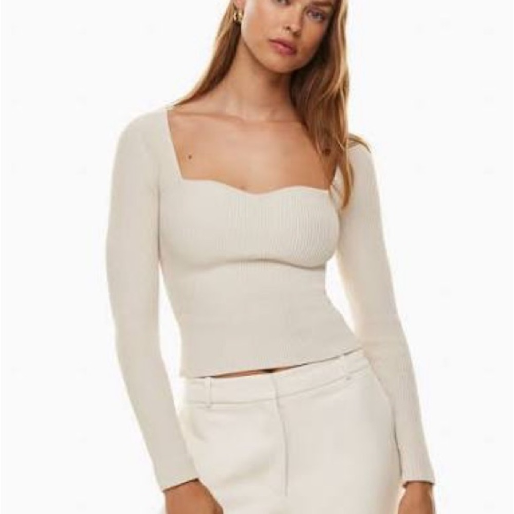 Aritzia Babaton sculpt knit longsleeve